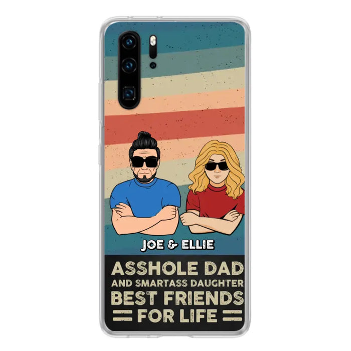 Personalized Dad/Mom And Daughter/Son Phone Case - Gift Idea For Father's Day/Mother's Day From Daughter/Son - Asshole Dad - Cases For Oppo/Xiaomi/Huawei