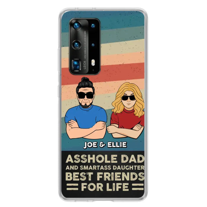 Personalized Dad/Mom And Daughter/Son Phone Case - Gift Idea For Father's Day/Mother's Day From Daughter/Son - Asshole Dad - Cases For Oppo/Xiaomi/Huawei