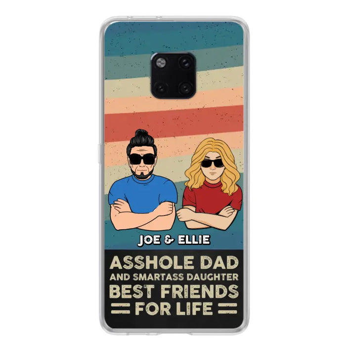 Personalized Dad/Mom And Daughter/Son Phone Case - Gift Idea For Father's Day/Mother's Day From Daughter/Son - Asshole Dad - Cases For Oppo/Xiaomi/Huawei