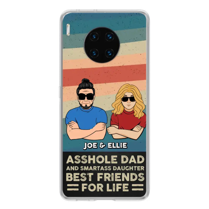 Personalized Dad/Mom And Daughter/Son Phone Case - Gift Idea For Father's Day/Mother's Day From Daughter/Son - Asshole Dad - Cases For Oppo/Xiaomi/Huawei