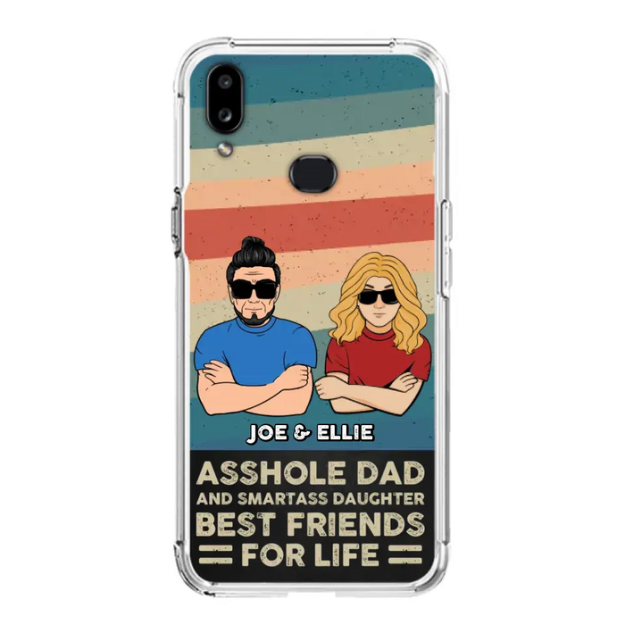 Personalized Dad/Mom And Daughter/Son Phone Case - Gift Idea For Father's Day/Mother's Day From Daughter/Son - Asshole Dad - Cases For Samsung/iPhone