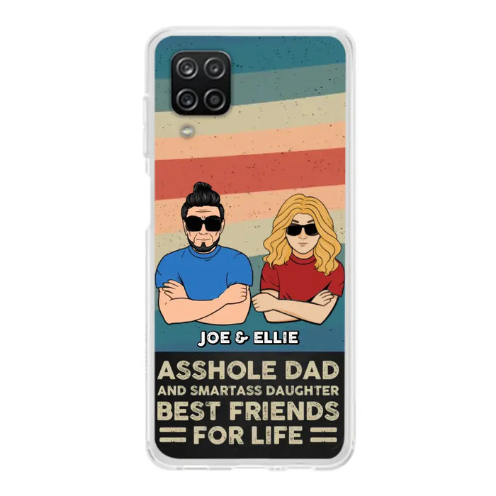 Personalized Dad/Mom And Daughter/Son Phone Case - Gift Idea For Father's Day/Mother's Day From Daughter/Son - Asshole Dad - Cases For Samsung/iPhone