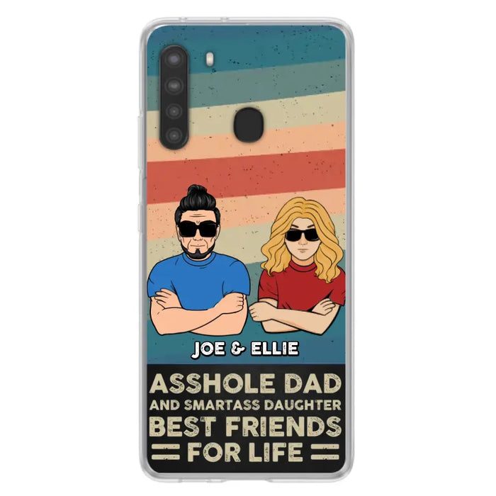 Personalized Dad/Mom And Daughter/Son Phone Case - Gift Idea For Father's Day/Mother's Day From Daughter/Son - Asshole Dad - Cases For Samsung/iPhone