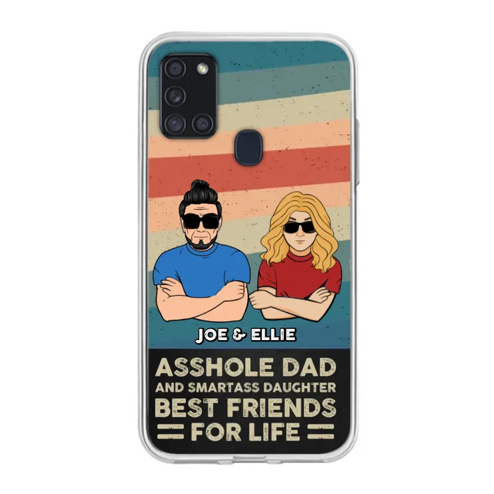 Personalized Dad/Mom And Daughter/Son Phone Case - Gift Idea For Father's Day/Mother's Day From Daughter/Son - Asshole Dad - Cases For Samsung/iPhone