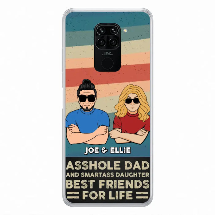 Personalized Dad/Mom And Daughter/Son Phone Case - Gift Idea For Father's Day/Mother's Day From Daughter/Son - Asshole Dad - Cases For Oppo/Xiaomi/Huawei