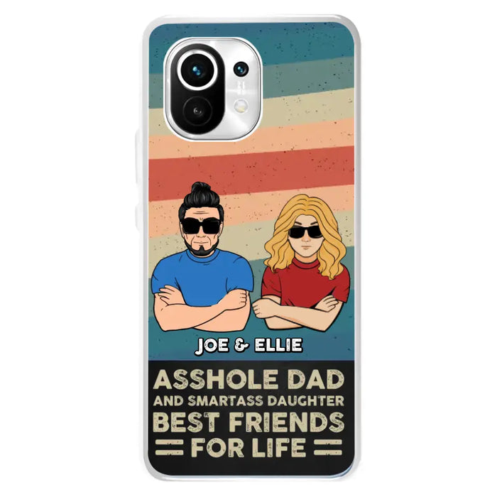 Personalized Dad/Mom And Daughter/Son Phone Case - Gift Idea For Father's Day/Mother's Day From Daughter/Son - Asshole Dad - Cases For Oppo/Xiaomi/Huawei