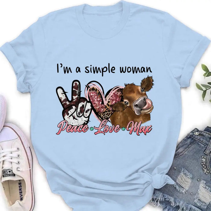 Custom Personalized Simple Woman Shirt/Hoodie - Gift Idea For Mother's Day - I'm A Simple Woman