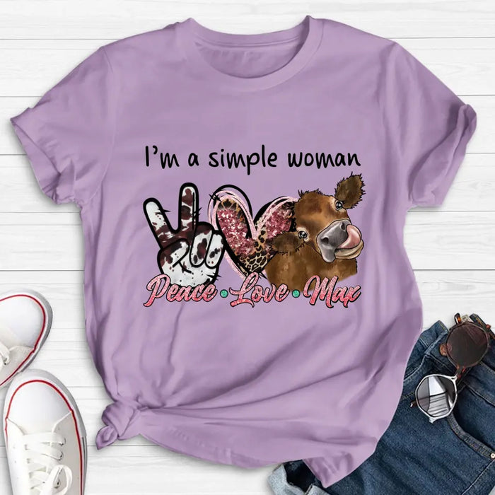 Custom Personalized Simple Woman Shirt/Hoodie - Gift Idea For Mother's Day - I'm A Simple Woman