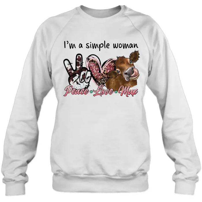 Custom Personalized Simple Woman Shirt/Hoodie - Gift Idea For Mother's Day - I'm A Simple Woman