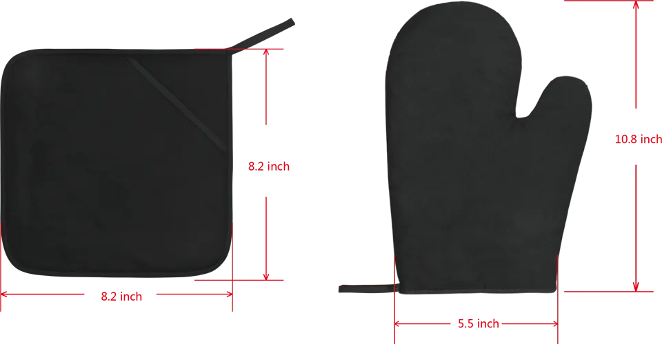 Personalized Witch Heat Resistant Oven Mitts With Pot Holders - Gift Idea for Witch Lover