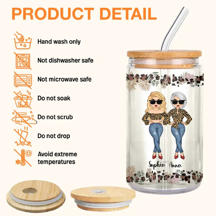 Personalized To My Daughter Clear Glass Can - Gift Idea From Mom - Whisper Back I Am The Storm