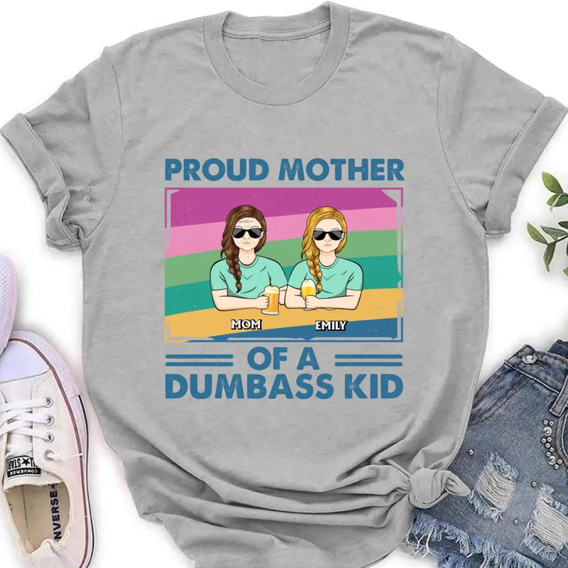 Personalized Proud Mother Shirt/Hoodie - Up to 4 Kids - Mother's Day Gift For Grandma/Mom - Proud Mother Of A Few Kids