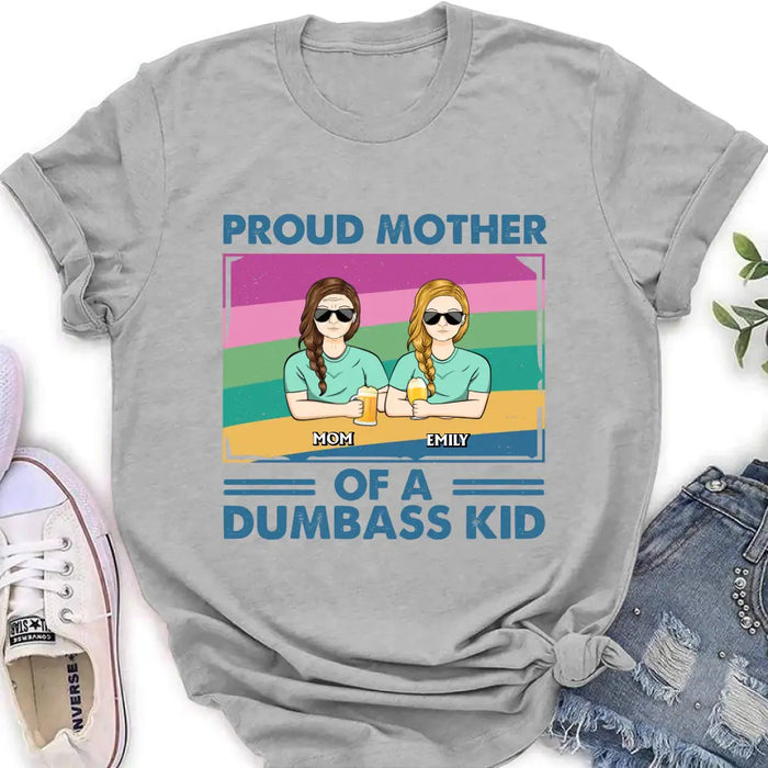 Custom Personalized Proud Mother Shirt/Hoodie - Upto 4 Kids - Mother's Day Gift For Grandma/Mom -  Proud Mother Of A Few Kids