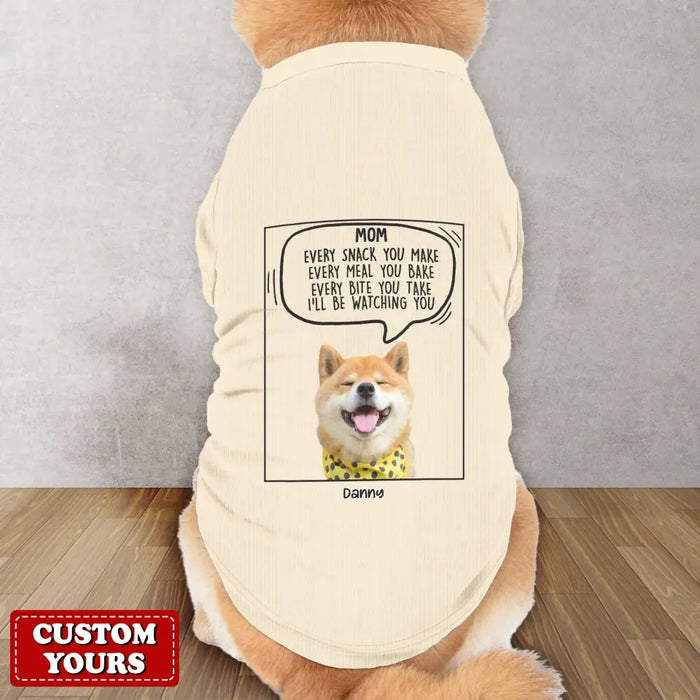 Custom Personalized Funny Dog AOP Big Dog's Tank Top - Upload Photo - Gift Idea For Your Dog - I Will Just Keep Staring At You Until You Do The Thing I Want