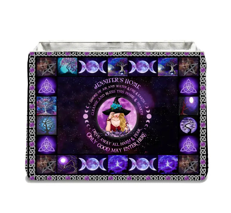 Custom Personalized Witch Storage Box - Mother's Day Gift Idea - Smoke Of Air And Water & Fire & Earth Cleanse