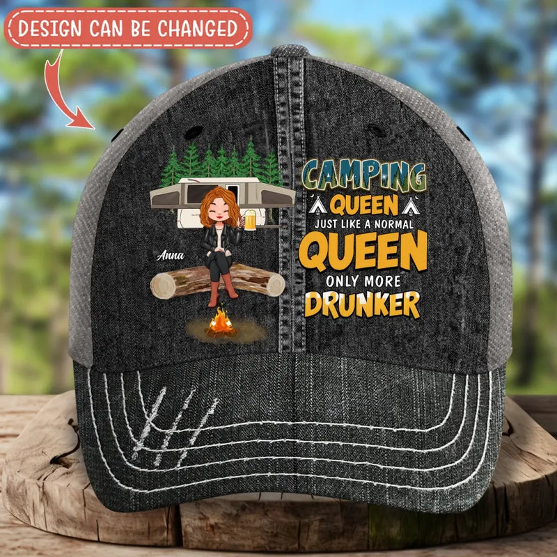 Personalized Camping Queen Baseball Cap - Mother's Day Gift Idea for Camping Lovers - I Never Dreamed I'd Grow Up To Be A Super Sexy Camping Lady