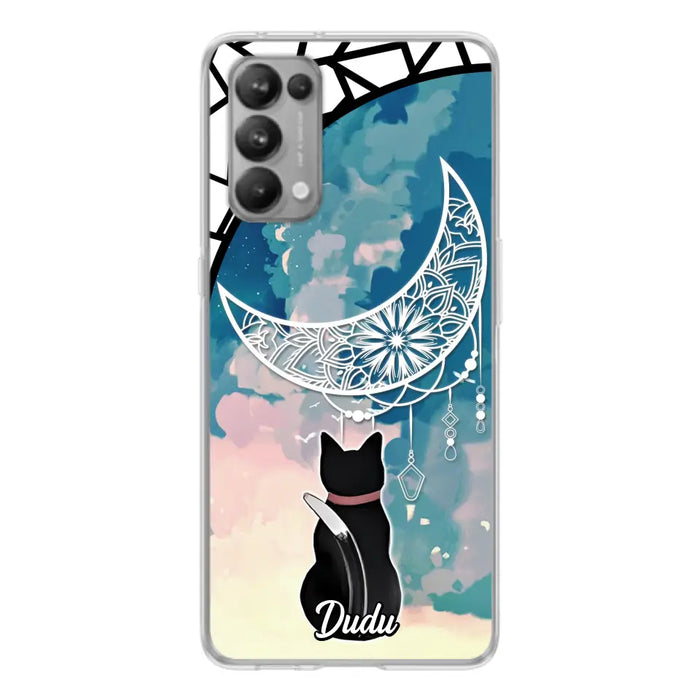 Custom Personalized Black Cat Phone Case - Gift Idea For Cat Lover - Case For Oppo/Xiaomi/Huawei