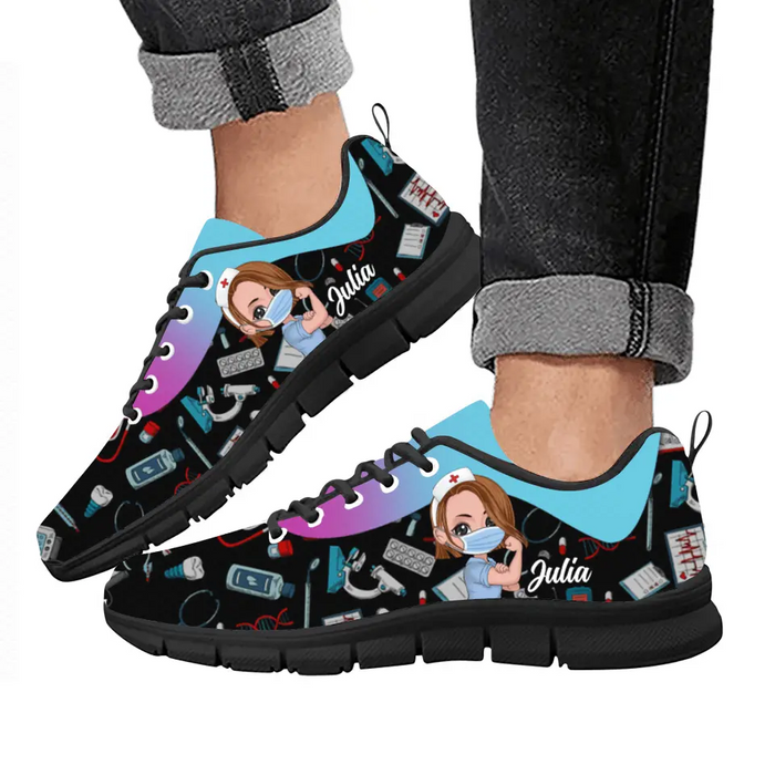 Custom Personalized Nurse Sneakers - Gift Idea For Nurse/Birthday Gift
