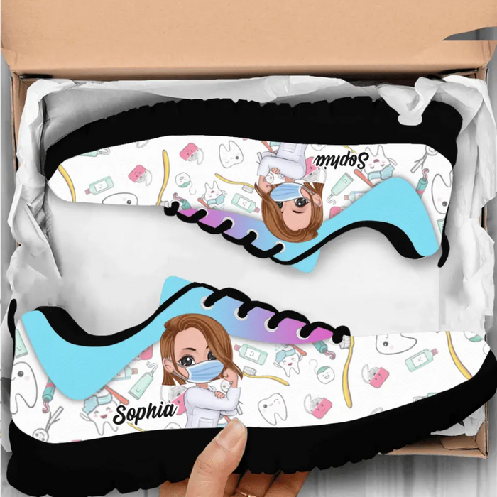Custom Personalized Dental Shoes - Gift Idea For Dentist/ Birthday
