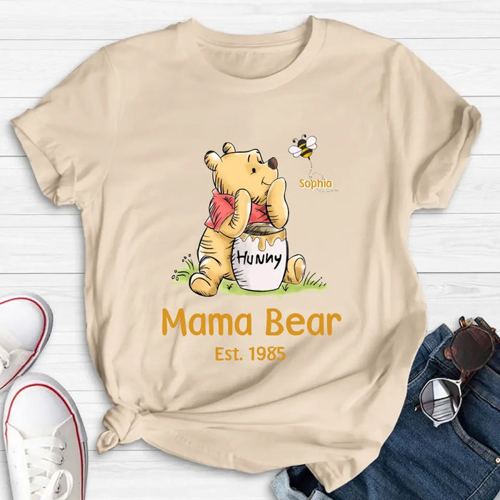 Personalized Bear Shirt/Hoodie - Up to 10 Children - Mother's Day/Father's Day Gift Idea