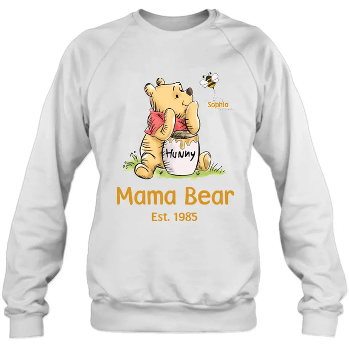 Personalized Bear Shirt/Hoodie - Up to 10 Children - Mother's Day/Father's Day Gift Idea