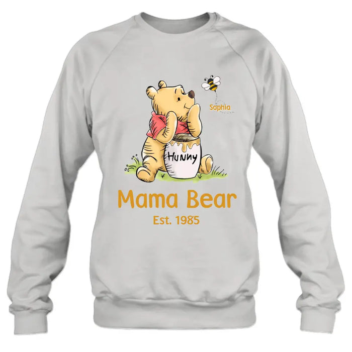Personalized Bear Shirt/Hoodie - Up to 10 Children - Mother's Day/Father's Day Gift Idea