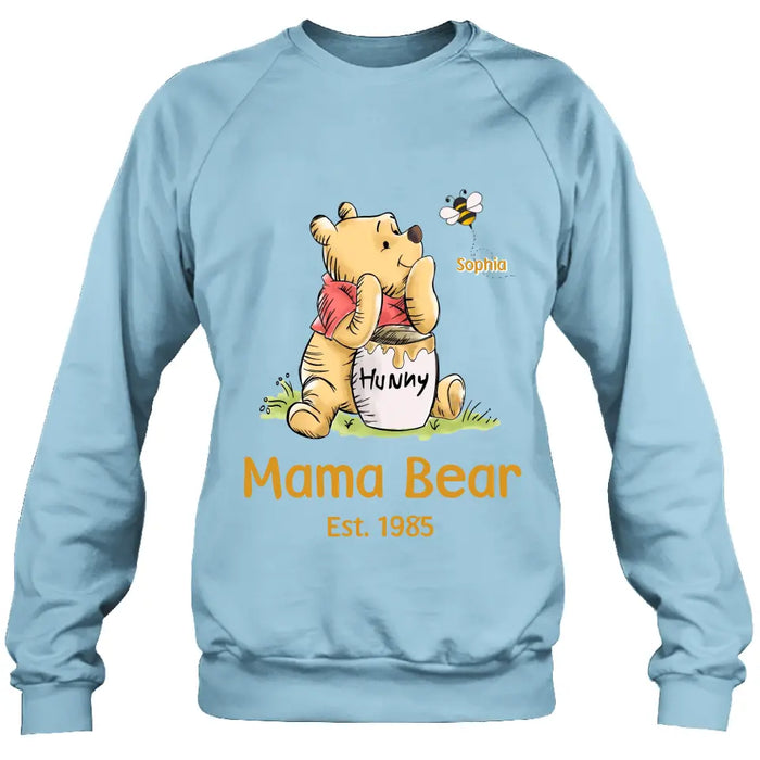 Personalized Bear Shirt/Hoodie - Up to 10 Children - Mother's Day/Father's Day Gift Idea