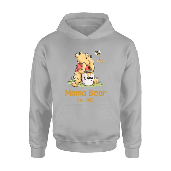Personalized Bear Shirt/Hoodie - Up to 10 Children - Mother's Day/Father's Day Gift Idea