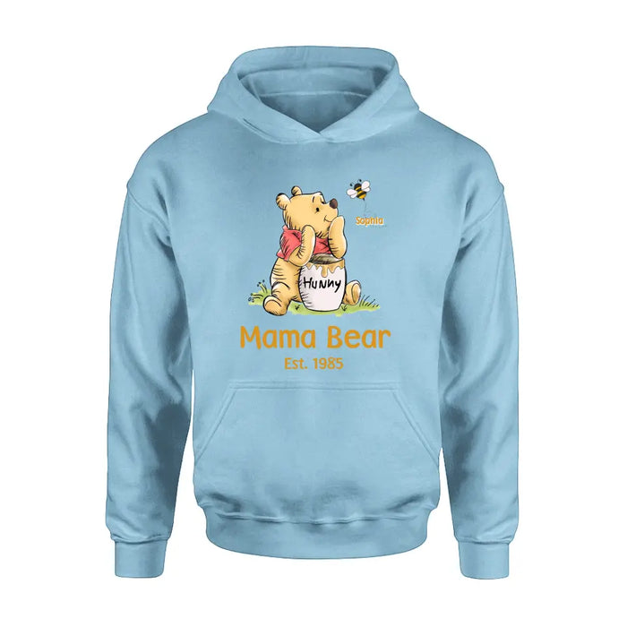 Personalized Bear Shirt/Hoodie - Up to 10 Children - Mother's Day/Father's Day Gift Idea