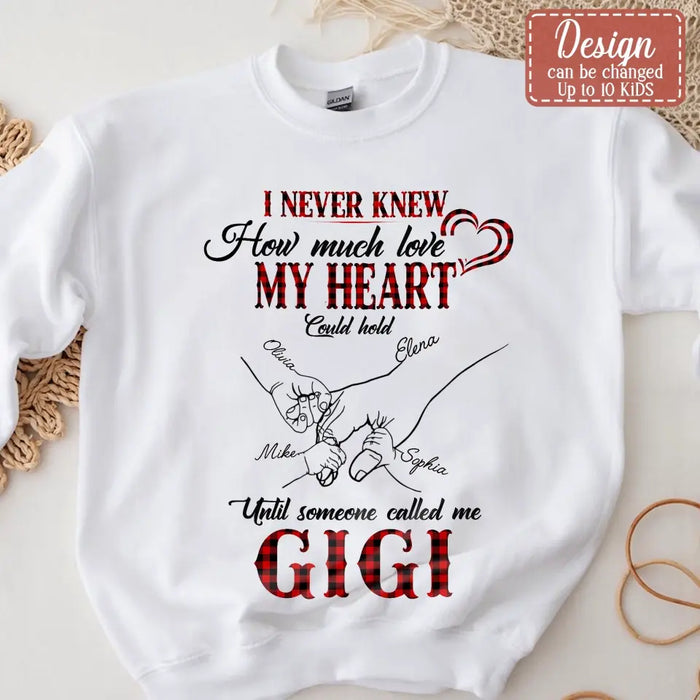 Custom Personalized Grandma Shirt/ Hoodie - Upto 10 Kids - Mother's Day Gift Idea For Grandma/ Mom -God Gifted Me Two Titles Mom And G-Ma And I Rock Them Both