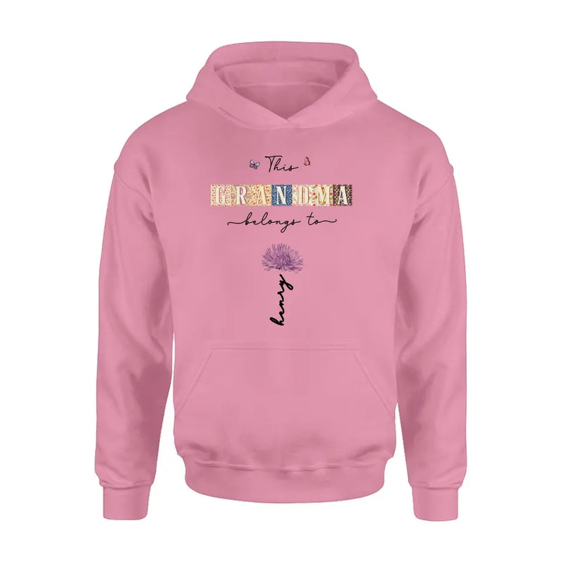 Personalized Grandma Shirt/Hoodie - Up to 12 Kids - Mother's Day Gift Idea for Grandma - This Grandma Belongs To