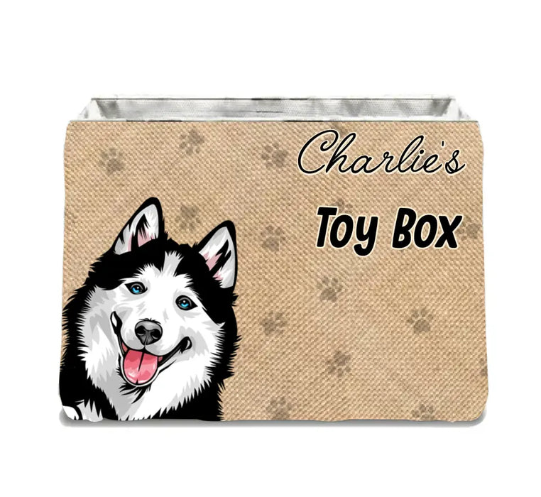 Personalized Pet Storage Box - Up to 3 Dogs/Cats - Gift Idea for Dog/Cat Lovers - Toy Box