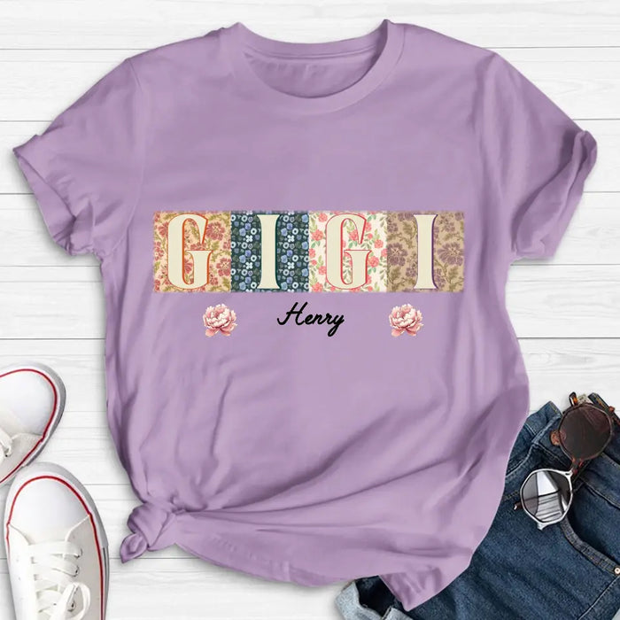 Custom Personalized Grandma Retro Shirt/ Hoodie - Gift Idea For Grandma/ Mom/  Mother's Day - Upto 12 Kids