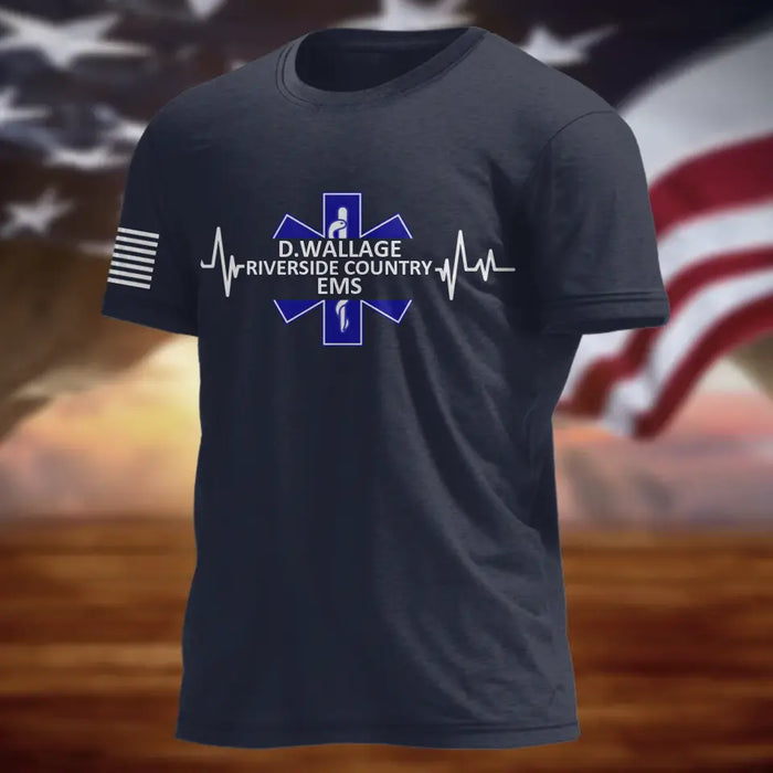 Custom Personalized EMS/EMT/Paramedic AOP T-shirt - Gift Idea For Paramedic