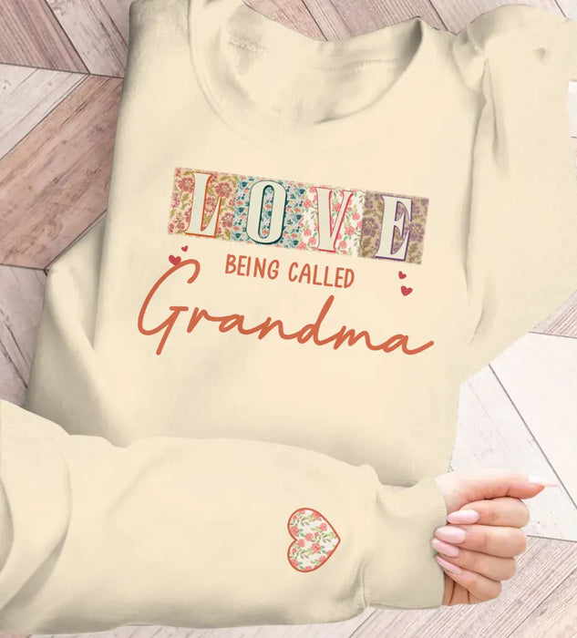 Personalized Grandma/Mom AOP Sweater - Up to 10 Grandkids - Mother's Day Gift Idea For Grandma/Mother - Love Being Called