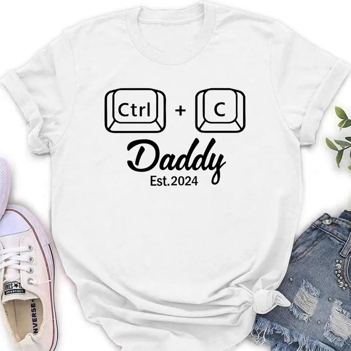 Custom Personalized Father Baby Onesie/T-Shirt - Father's Day Gift Idea for Baby & Daddy