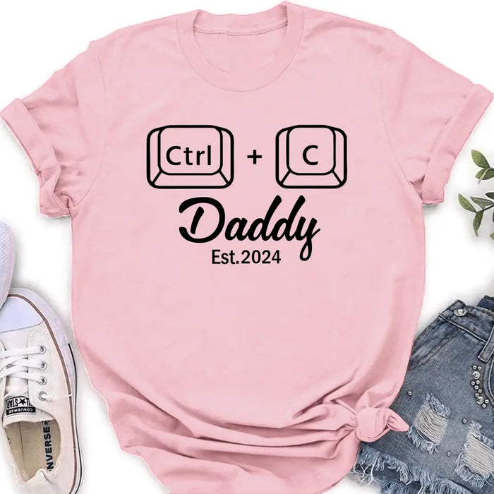 Custom Personalized Father Baby Onesie/T-Shirt - Father's Day Gift Idea for Baby & Daddy