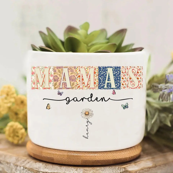 Custom Personalized Flower Plant Pot - Upto 12 Kids - Mother's Day Gift Idea for Mom/Grandma