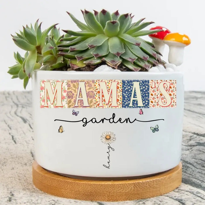 Custom Personalized Flower Plant Pot - Upto 12 Kids - Mother's Day Gift Idea for Mom/Grandma