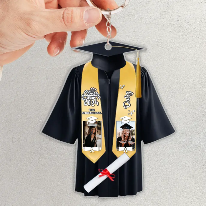 Custom Personalized Graduation Acrylic Keychain - Gift Idea for Graduation