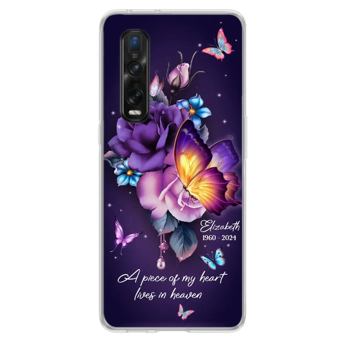 Custom Personalized Butterfly Memorial Phone Case - Memorial Gift Idea - Case For Xiaomi/ Oppo/ Huawei