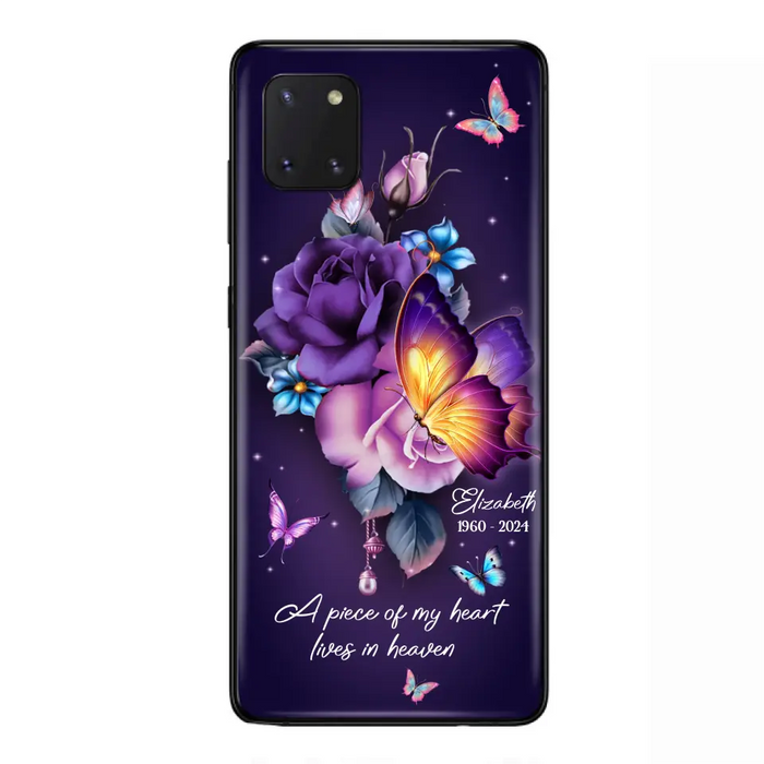 Custom Personalized Butterfly Memorial Phone Case - Memorial Gift Idea - Case for iPhone/Samsung