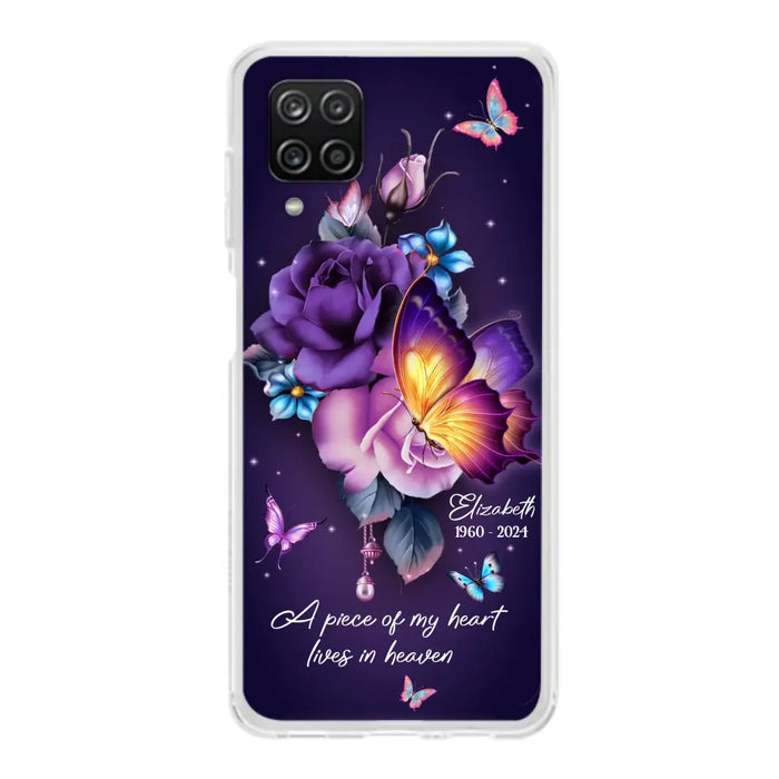 Custom Personalized Butterfly Memorial Phone Case - Memorial Gift Idea - Case for iPhone/Samsung