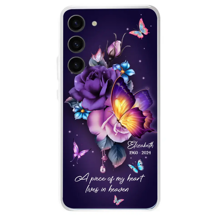 Custom Personalized Butterfly Memorial Phone Case - Memorial Gift Idea - Case for iPhone/Samsung