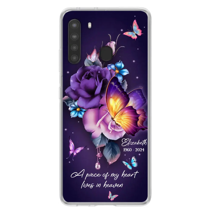 Custom Personalized Butterfly Memorial Phone Case - Memorial Gift Idea - Case for iPhone/Samsung