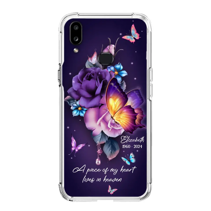 Custom Personalized Butterfly Memorial Phone Case - Memorial Gift Idea - Case for iPhone/Samsung