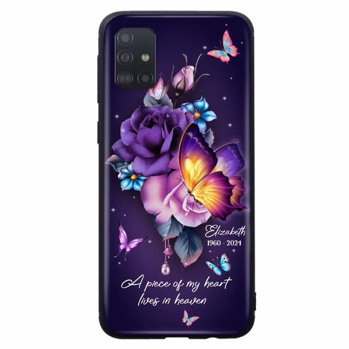 Custom Personalized Butterfly Memorial Phone Case - Memorial Gift Idea - Case for iPhone/Samsung