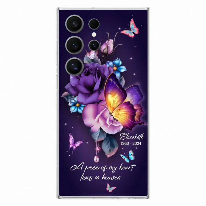 Custom Personalized Butterfly Memorial Phone Case - Memorial Gift Idea - Case for iPhone/Samsung