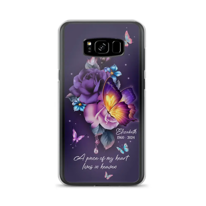 Custom Personalized Butterfly Memorial Phone Case - Memorial Gift Idea - Case for iPhone/Samsung