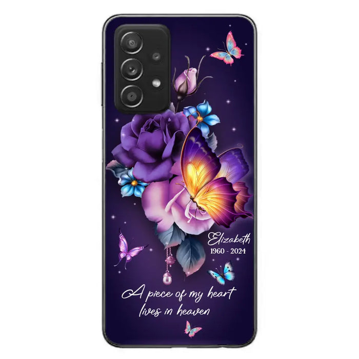 Custom Personalized Butterfly Memorial Phone Case - Memorial Gift Idea - Case for iPhone/Samsung